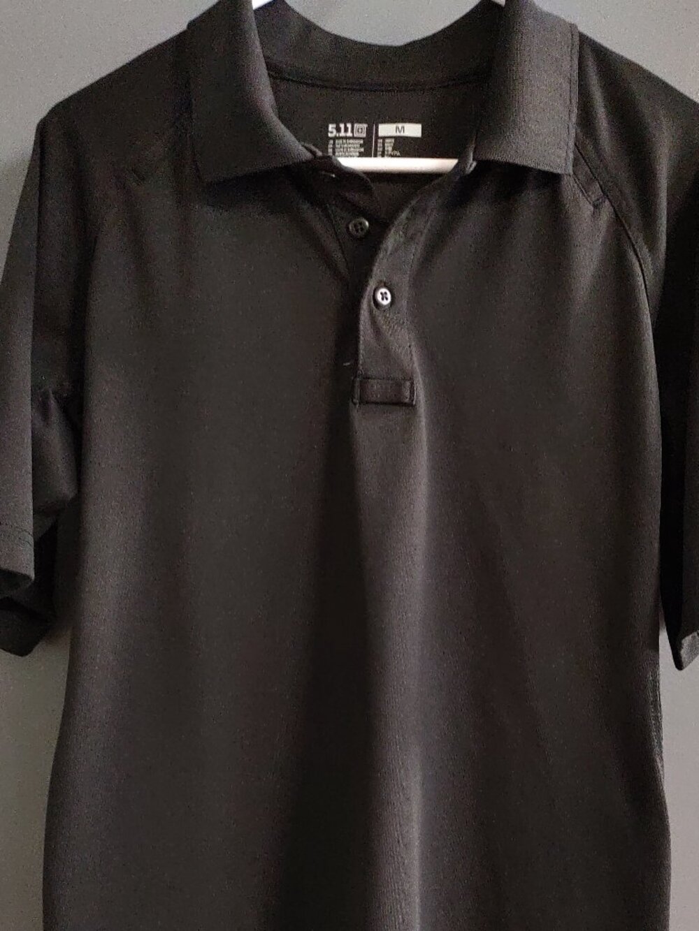 5.11 Tactical Polo Shirt Men's M Black Performance Short Sleeve Security